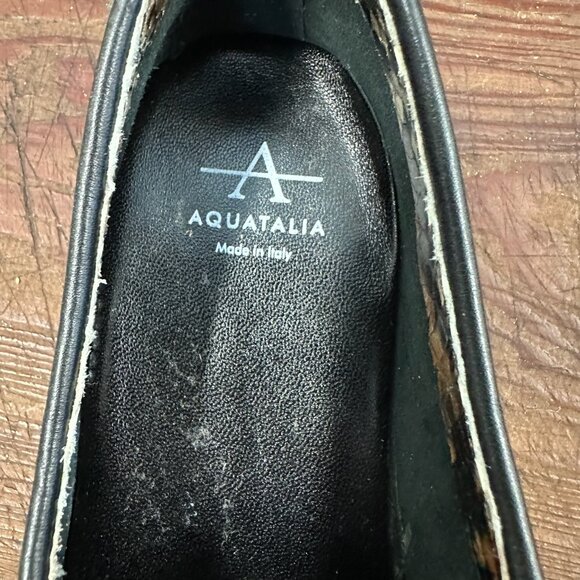 Aquatalia Revy Snake Embossed Weatherproof Loafer 7.5 - Picture 11 of 13
